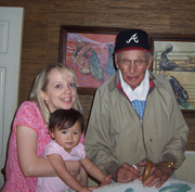 Becca with Great Grandaddy Battle